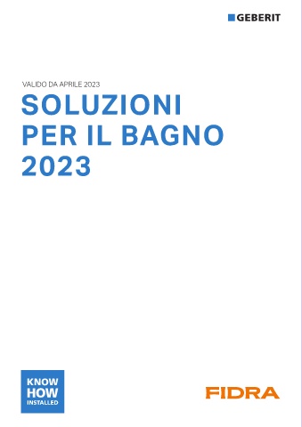 GEBERIT - Listino Soluzioni Bagno 2023